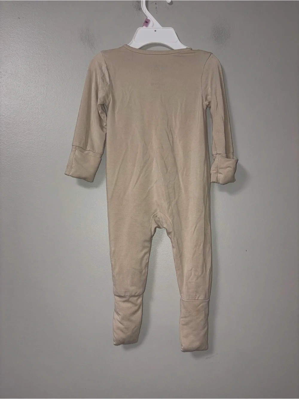 JunNeng Cream Bamboo Footie Zip Sleeper Unisex 0-3M